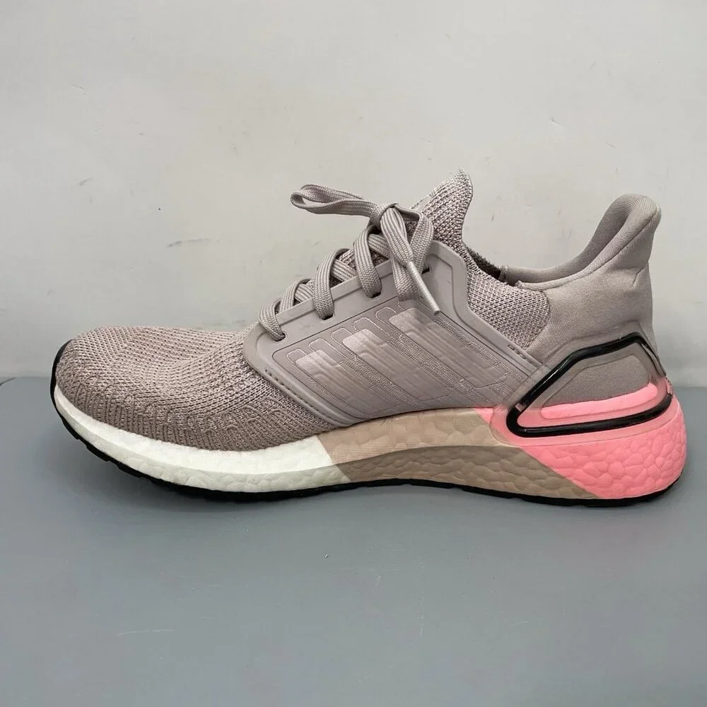 Adidas UltraBoost 20 Sneakers Shoes Running Training Athletic Mauve Pink Women 8 - Picture 11 of 13